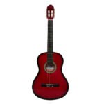 VZ-139/SB GUITARRA ACUSTICA 39" ROJO C/FUNDA "VOZZEX"
