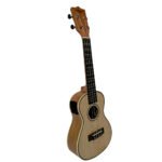 VZ-UK23/EQ UKELELE BICOLOR NATURAL 23" C/EQ, Y AFINADOR CONCIERTO C/FUNDA  "VOZZEX" - Imagen 2