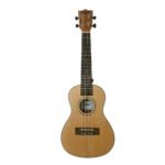 VZ-UKSZ/23 UKELELE BICOLOR (NATURAL/ATIGRADO) 23" CONCIERTO C/FUNDA "VOZZEX"