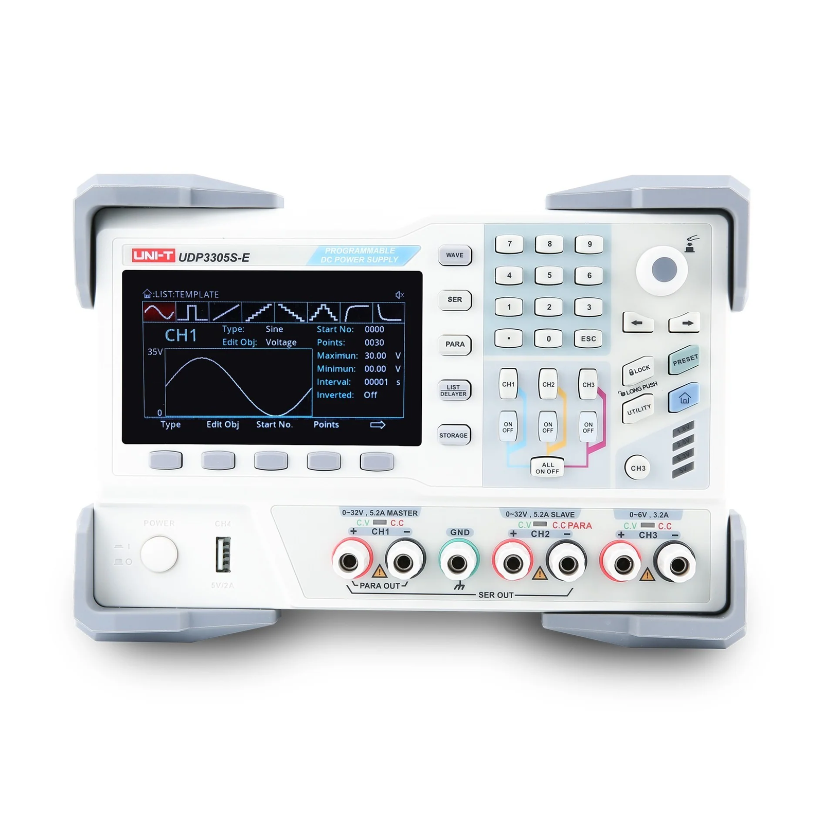 UDP3305S-E_1_sq UNI-T UDP3305S-E FUENTE DE ALIMENTACIÓN DC LINEAL PROGRAMABLE - Imagen 1