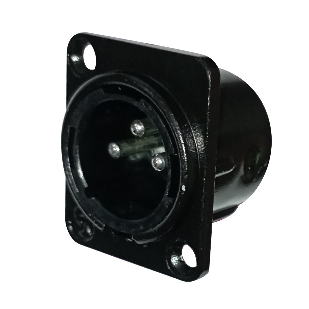 ca216 web CA216 PLUG XLR CHASIS METAL NEGRO «SOUNDKING» - Imagen 1