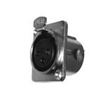 CA217 JACK XLR CHASIS METAL PLATEADO «SOUNDKING»