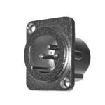 CA246 PLUG XLR CHASIS METAL PLATEADO «SOUNDKING»