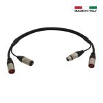 AR100LU07 CABLE AUDIO HIBRIDO (1 REMOTO CAT6+ 1 ANALOGO) 70CM C/CONECTORES NEUTRIK ETHERCON "AXIOM"
