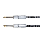 BJJ061/6M CABLE 1 PLUG MONO 6.5MM A 1 PLUG MONO 6.5MM 6M - SILVER "SOUNDKING"