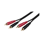 BJJ244/2M CABLE 2 PLUG RCA A 2 PLUG RCA 2M - RED/BLACK "SOUNDKING"