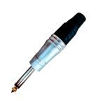CC619BL PLUG MONORAL 6.35MM BAÑADO EN CROMO SATINADO AZUL SOUNDKING