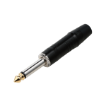 CJ2M025BB PLUG MONO 6.3MM - BLACK "SOUNDKING"