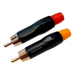 LN-050BG-RD/YL CONECTOR PLUG RCA ROJO  Y AMARILLO "L&N-ACOUSTICS"