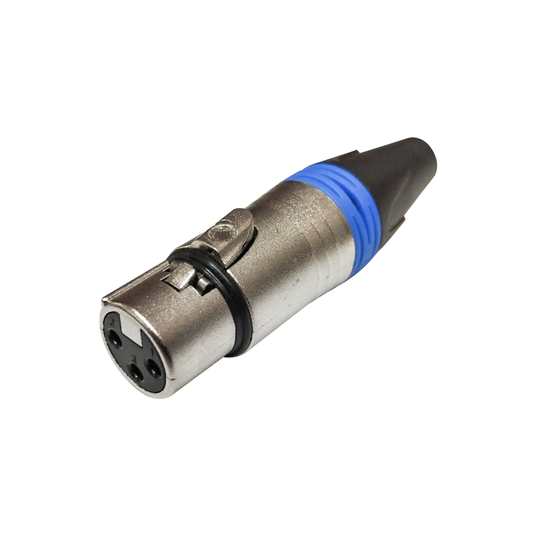 LN-1031-1BL-web-1.png LN-1031-1BL CONECTOR JACK XLR - BLUE RING "L&N-ACOUSTICS" - Imagen 1