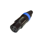 LN-1031-2BL CONECTOR JACK XLR - BLUE RING "L&N-ACOUSTICS"