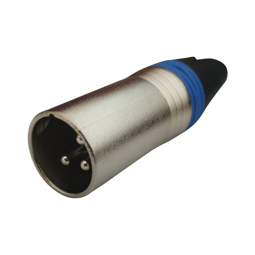 LN-1032-1BL-WEB-2.png LN-1032-1BL CONECTOR PLUG XLR - BLUE RING "L&N-ACOUSTICS" - Imagen 1