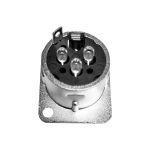 LN-1091SL SOCKET XLR JACK PLATEADO "L&N-ACOUSTICS" - Imagen 2