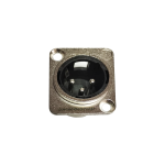 LN-1092-SL SOCKET XLR PLUG PLATEADO "L&N-ACOUSTICS"