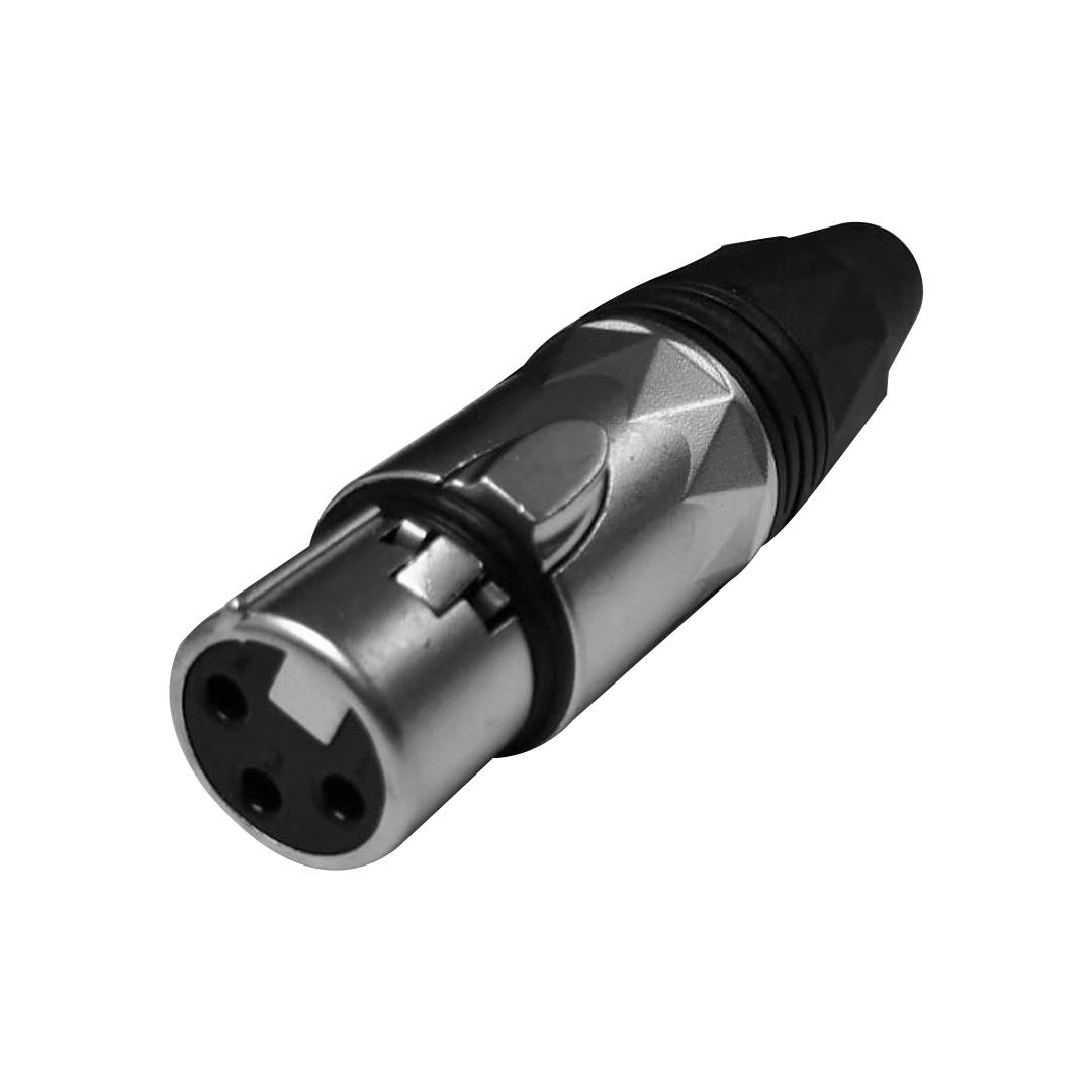 LN-1134PG-BK-web.png LN-1134PG/BK CONECTOR JACK XLR SL/BL - BLACK RING C/PINES DORADOS "L&N-ACOUSTICS" - Imagen 1
