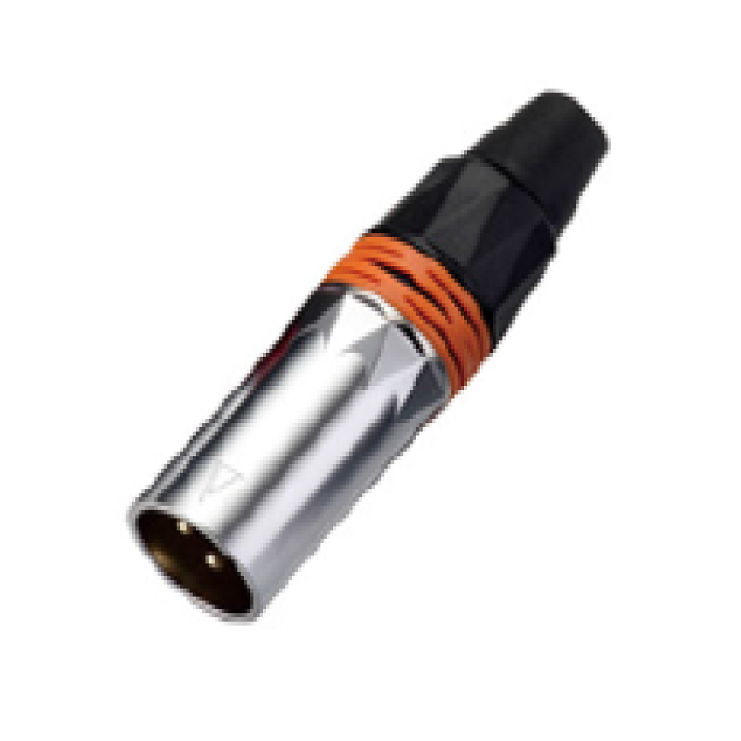 LN-1135PG-BK-WEB.png LN-1135PG/BK CONECTOR PLUG XLR SL/BL - BLACK RING C/PINES DORADOS "L&N-ACOUSTICS" - Imagen 1