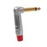 LN-148SL-RD PLUG MONO 6.3MM EN FORMA DE L ROJO «L&N-ACOUSTICS»