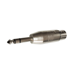LN-2016 CONECTOR ADAPTADOR JACK XLR A PLUG STEREO  6.35MM "L&N-ACOUSTICS"