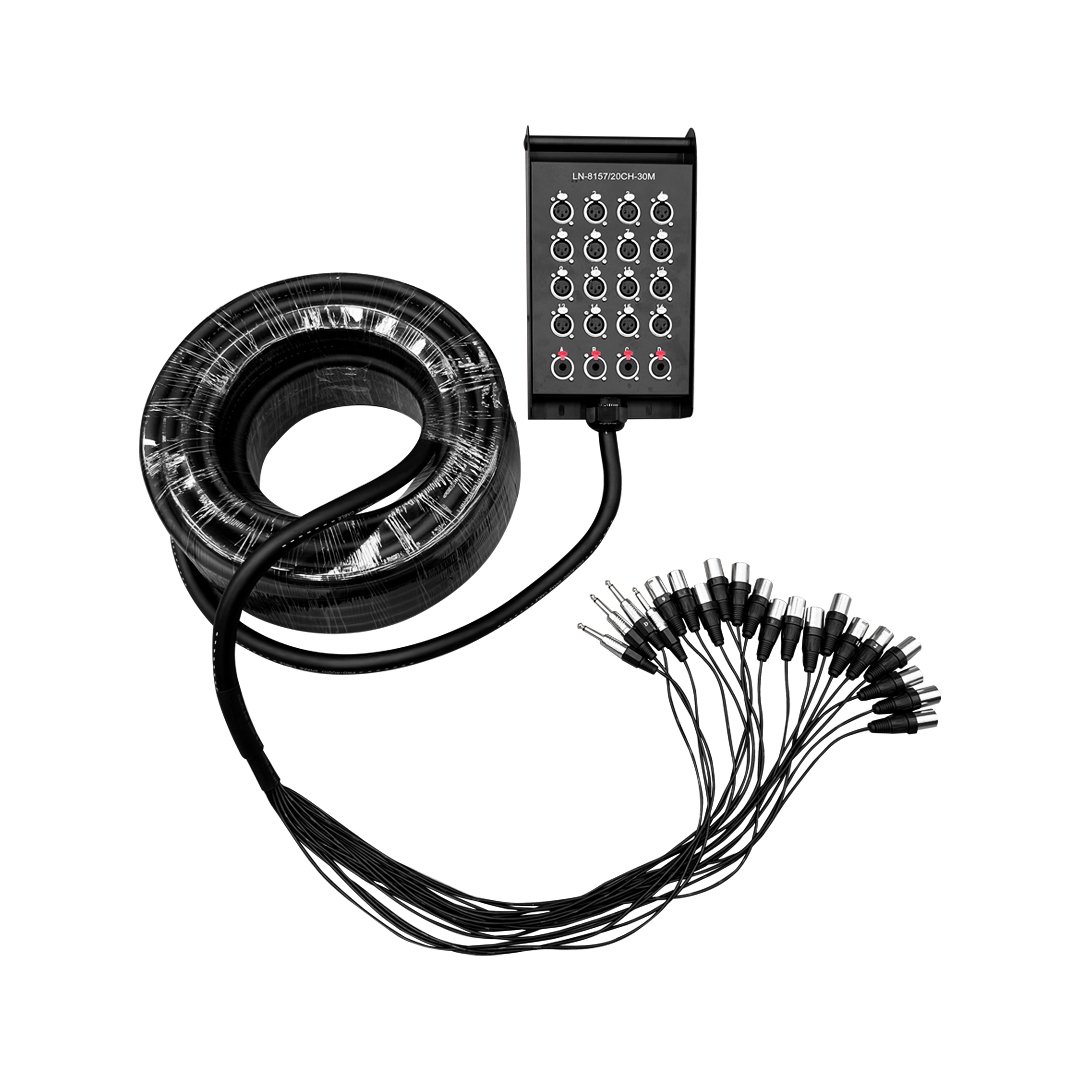 LN-8157-20CH-30M.jpg LN-8157/20CH-30M MEDUSA 20 CANALES (16 JACK XLR/4 JACKS 6.35MM) 30M "L&N-ACOUSTICS" - Imagen 1