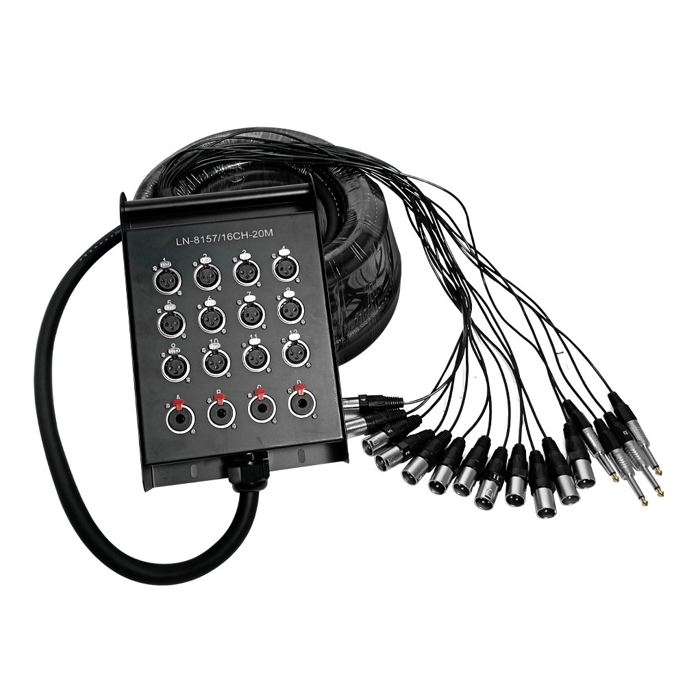LN-815716CH-20M-web.jpg LN-8157/16CH-20M MEDUSA 16 CANALES (12 JACK XLR/4 JACKS 6.35MM) 20M "L&N-ACOUSTICS" - Imagen 1
