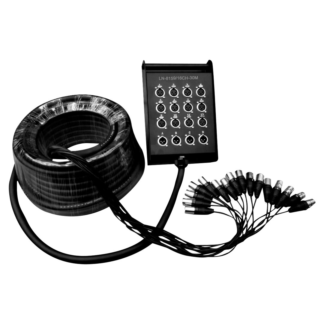 LN-8159-16CH-30M.jpg LN-8159/16CH-30M MEDUSA 16 CANALES (12 JACK XLR/4 PLUG XLR) 30M "L&N-ACOUSTICS" - Imagen 1