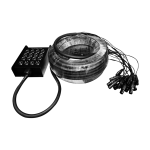 LN-8159B-30M MEDUSA 16 CANALES (12 JACK XLR + 4 PLUG XLR) 30 M "L&N-ACOUSTICS"
