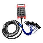 LN-MD8801-10M MEDUSA 16 CANALES ENMALLADO COLOR AZUL (12 JACK XLR/4 PLUG XLR) 10M "L&N-ACOUSTICS"