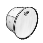 LV-BM-2814WH BOMBO P/MARCHA 28"X14" BLANCO "LOV"