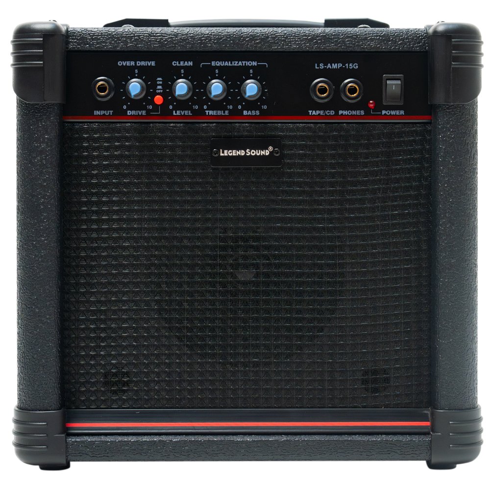 Lengend-Sound-02-A.jpg LS-AMP-15G AMPLIFICADOR P/GUITARRA 15W RMS 8" EQUALIZADOR DE 2 BANDAS AGUDO Y MEDIO CON EFECTO OVERDRIVE "LEGEND SOUND" - Imagen 1