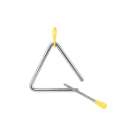 MXT-T5 TRIANGULO 5" - GANCHO AMARILLO/VARILLA PLATEADA/AMARILLO "MXT"