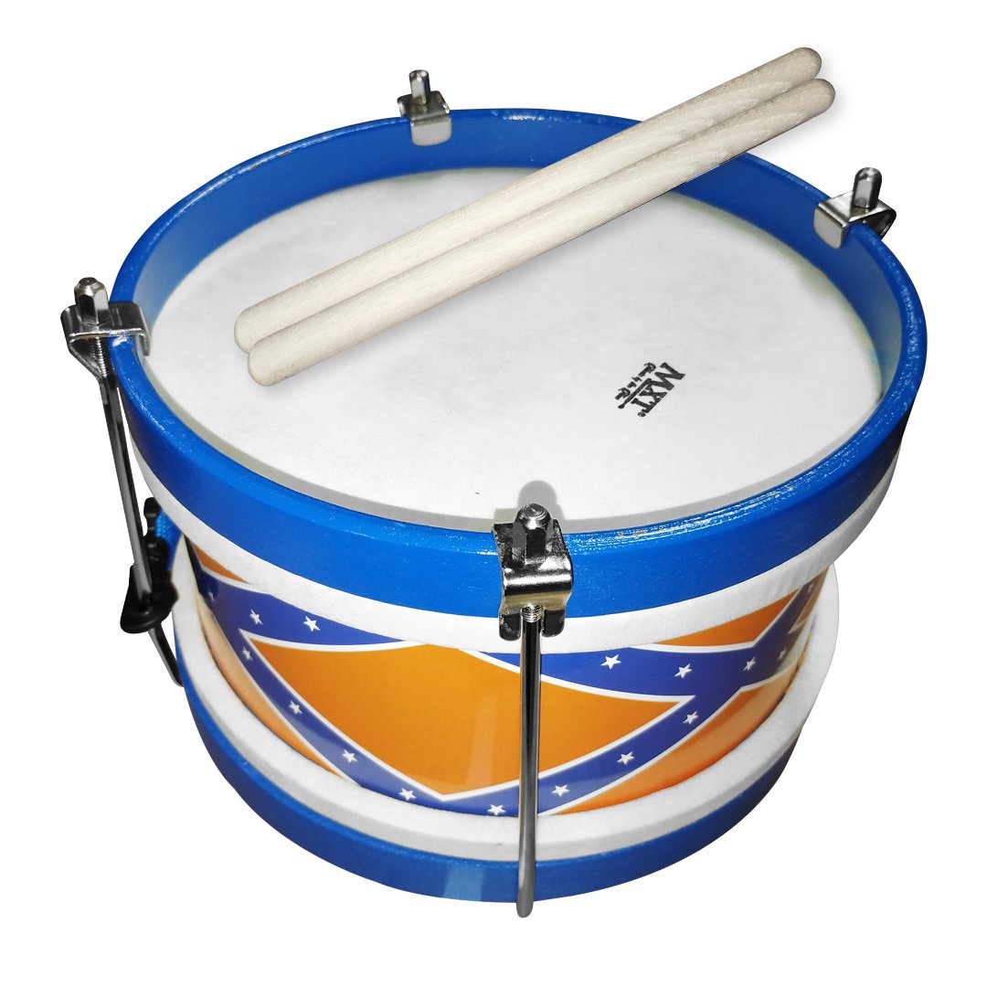MXT-T8-BL-WEB.jpg MXT-T8/BL TAMBOR 8" AZUL/NARANJA C/BAQUETAS "MXT" - Imagen 1