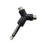 LN-2047 ADAPTADOR 2 RCA A PLUG MONO 6.3MM  «L&N-ACOUSTICS»