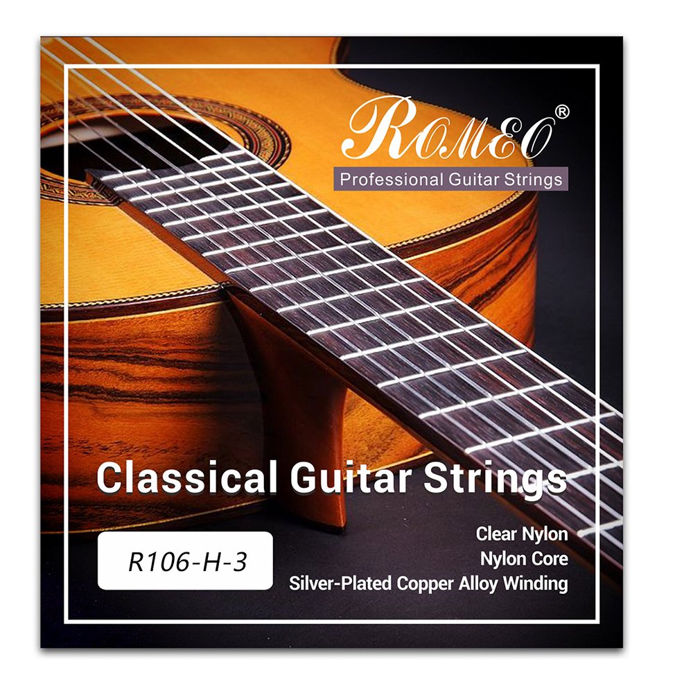 R106-H-3.jpg R106-H-3 TERCERA CUERDA D/NYLON DIA.0.041" P/GUITARRA ACÚSTICA «ROMEO» - Imagen 1