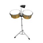 VZ-FTB100G TIMBALES C/PEDESTAL GOLD "VOZZEX"