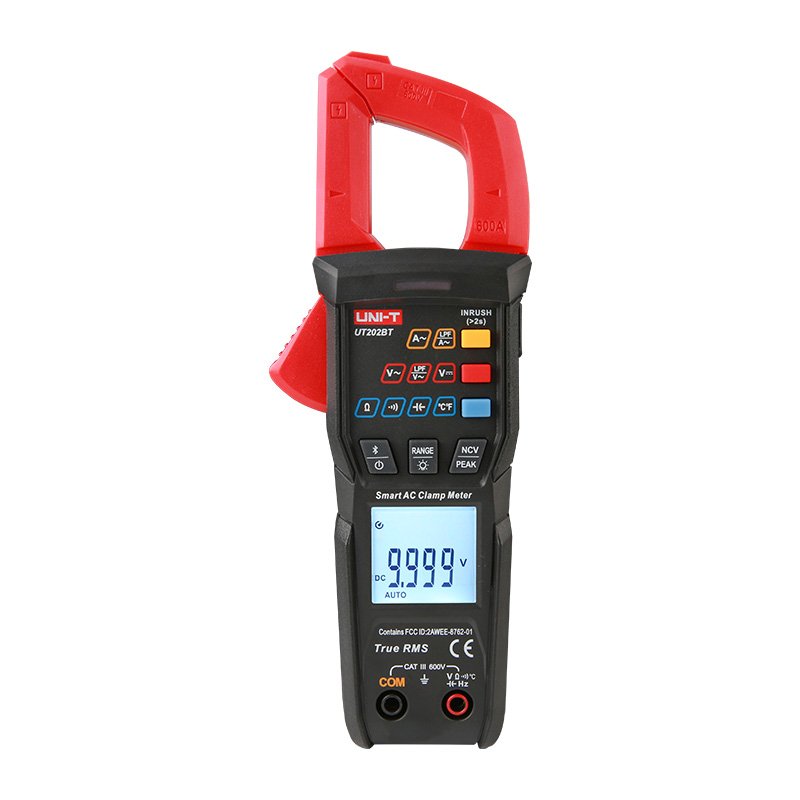 UT202BT-1.jpg UT-202BT PINZA AMPERIMETRICA INTELIGENTE TRUE RMS 600A AC C/TEMPERATURA 1000 ℃ C/BLUETOOTH /TENSION SIN CONTACTO (NCV) C/PANTALLA DUAL "UNI-T" - Imagen 1