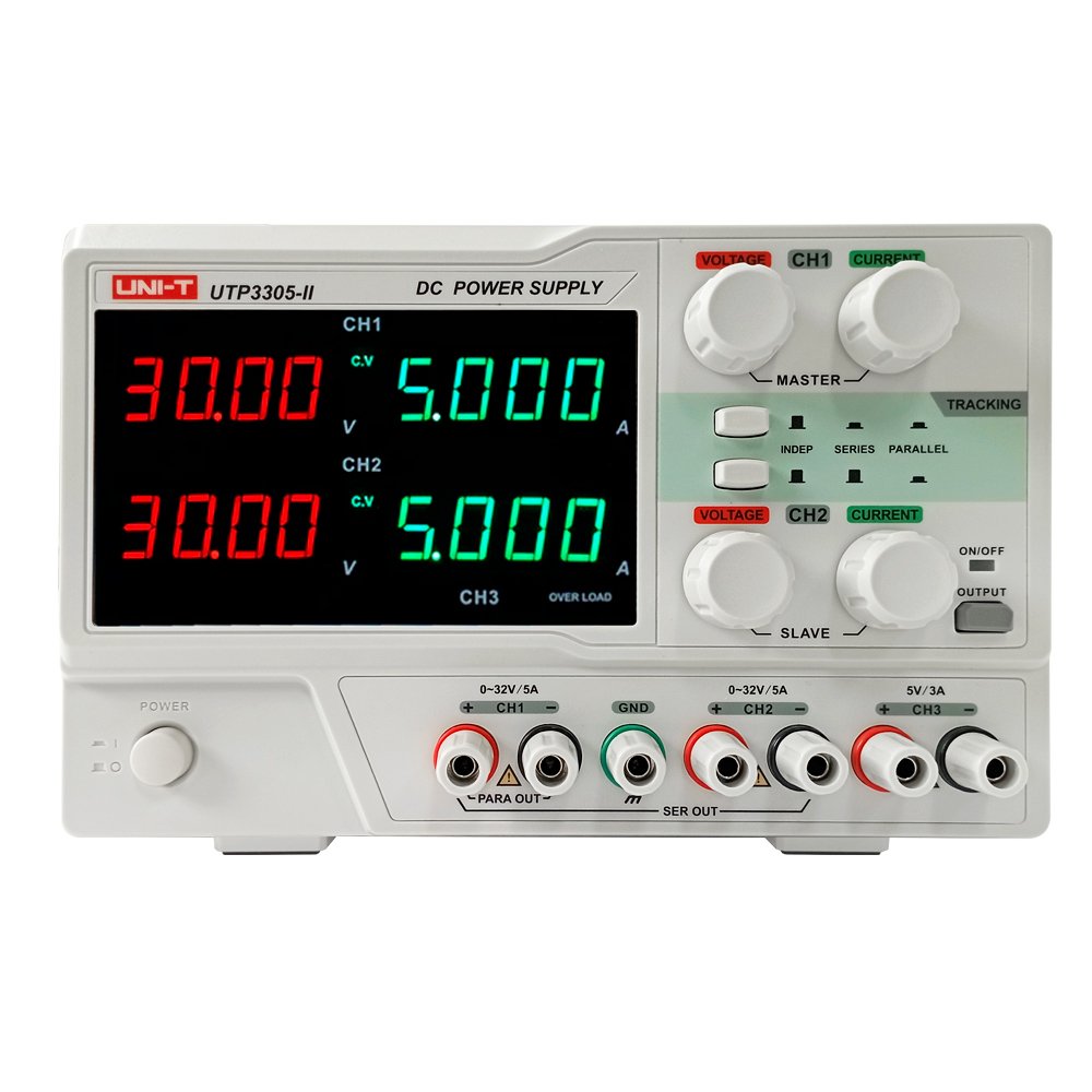 UTP3305-II-frente-web-1.jpg UTP3305-II FUENTE D/ALIMENTACION DC LINEAL D/3 CANALES D/POTENCIA AJUSTABLE 335W 32V 5A MODO SERIE Y PARALELO "UNI-T" - Imagen 1