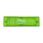 VGS-H10/GR ARMONICA VERDE 10 AGUJEROS/DOBLE FILA C/PROTECTOR ABS "VILLEGAS"