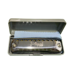 VGS-H10MT ARMONICA METAL SILVER 10 HOYOS  C/PROTECTOR ABS "VILLEGAS"