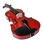 HSP-VIL-1/2 VIOLIN 1/2 COLOR MADERA BRILLANTE C/ESTUCHE C/ARCO C/GOMA DE PEZ "HISPANOS" - Imagen 2