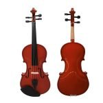 HSP-VIL-3/4 VIOLÍN 3/4 COLOR MADERA BRILLANTE C/ESTUCHE C/ARCO C/GOMA DE PEZ "HISPANOS"
