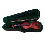 HSP-VMT-4/4 VIOLÍN 4/4 COLOR MADERA MATE C/ESTUCHE C/ARCO C/GOMA DE PEZ "HISPANOS" - Imagen 3