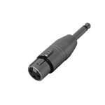 LN-2014 ADAPTADOR JACK XLR A PLUG MONO 6.3MM  «L&N-ACOUSTICS» - Imagen 2