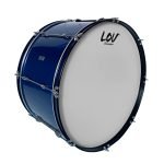 LV-BM-2814BL BOMBO P/MARCHA 28"X14" AZUL "LOV"