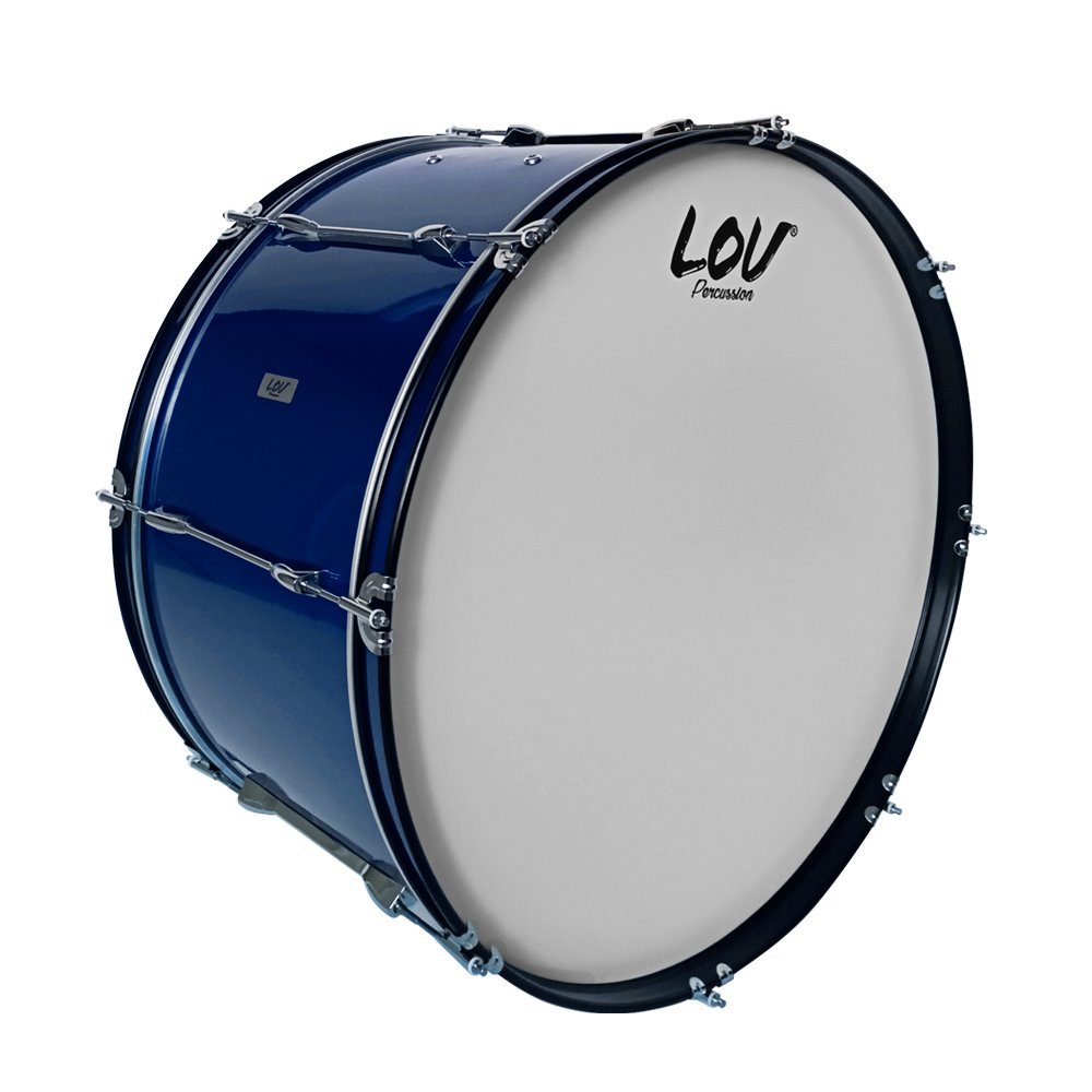 lv-bm-2814bl-WEB.jpg LV-BM-2814BL BOMBO P/MARCHA 28"X14" AZUL "LOV" - Imagen 1