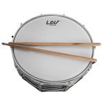 LV-TR-PL TAROLA 14"X5.5" D/ACERO PLATEADA C/SORDINA "LOV" - Imagen 3