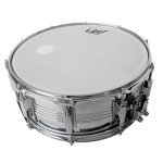 LV-TR-PL TAROLA 14"X5.5" D/ACERO PLATEADA C/SORDINA "LOV"