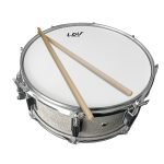 LV-TR-SIL	 TAROLA 14"X5.5" D/ACERO PLATEDA C/SORDINA "LOV" - Imagen 4