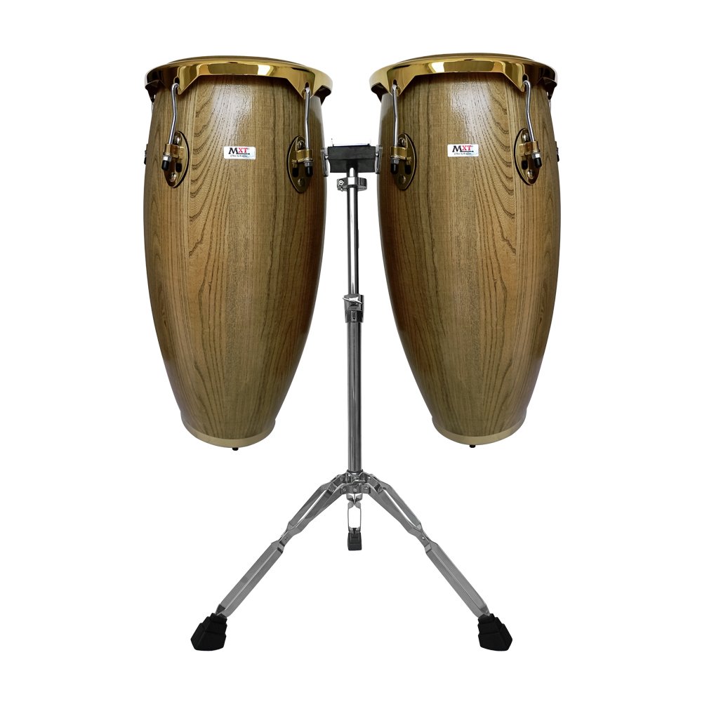 mxt-cg-080n-set-completo-web.jpg MXT-CG080/N SET DE CONGA 11.75” + 12.50” NATURAL GOLD «MXT» - Imagen 1