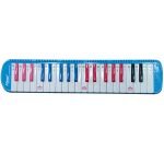 VZ-MEL37K-1/BL MELODICA 37 TECLAS (DE COLORES) C/ESTUCHE DE LONA, MANGUERA Y BOQUILLA - AZUL «VOZZEX»
