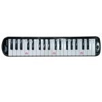 VZ-MEL37K-1/BK MELODICA 37 TECLAS C/ESTUCHE DE LONA, MANGUERA Y BOQUILLA – NEGRO «VOZZEX»